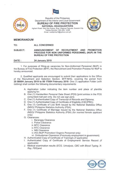 computer data sheet bfp|Qualification Standards for Fire Officer 1 (FO1) .